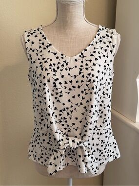Talbots Tie-Waist Top